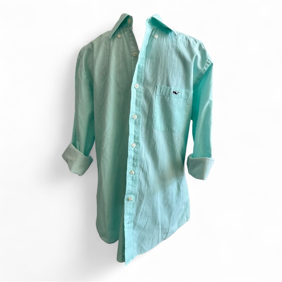 Vineyard Vines Slim Fit Tucker Shirt in Seafoam – men’s M - Picture 2 of 9